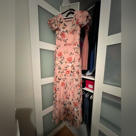 Eliza J Floral Wrap Dress - Picture 2 of 6